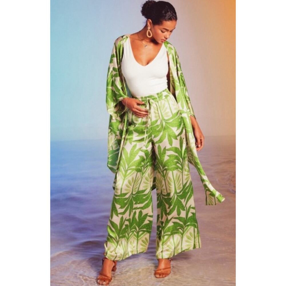 NWT Feels Like Sunshine Cardigan Ruana Wrap, OS Tropical Breeze Beach Resort